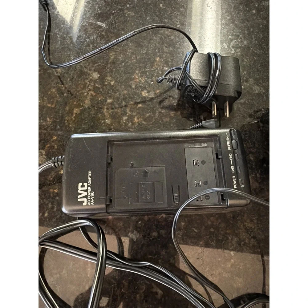 JVC GR-AX700 VHS-C Camcorder AC Adapter Remote AV Cable UNTESTED Compact VHS